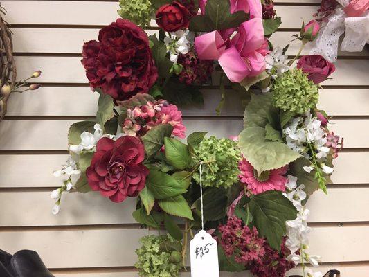 In my opinion overpriced decorative flower wreath..$25