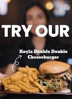 Koyla double double cheese burger