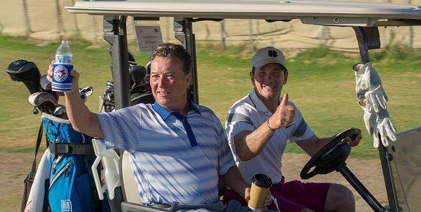 Thumbs up always on the golf course