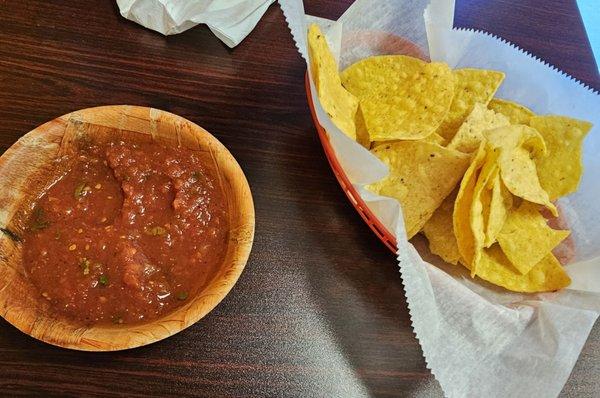 Chips and salsa.