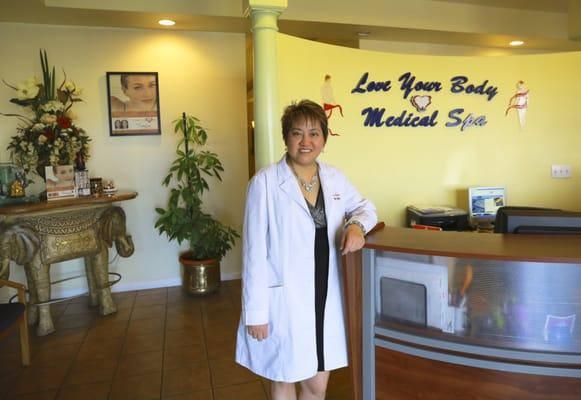 Dr. Averilla at the med spa