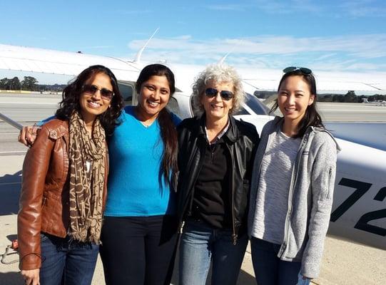 Flyout 01/15 - whale watching - all female crew!