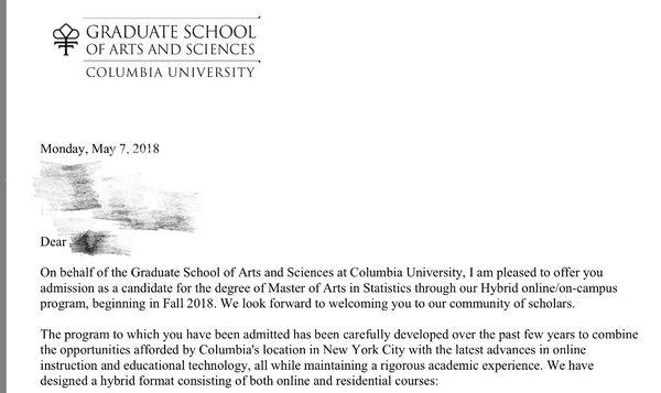 Columbia U 2018