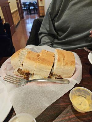 Meatball Sandwich Regular, fork for reference