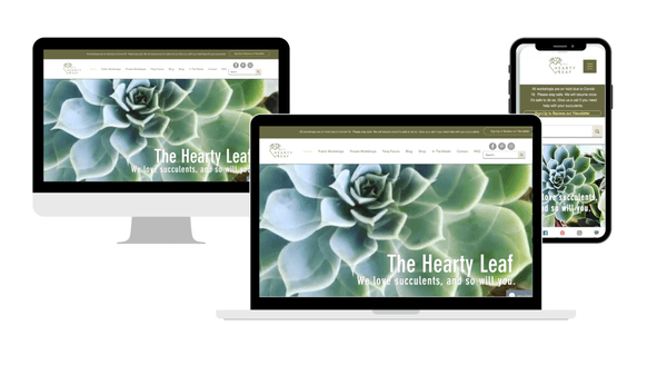 Gardening + Workshops Website Design & Development