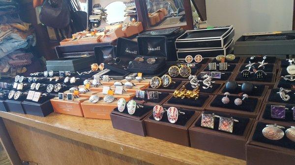 Lots of cufflinks.