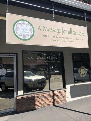 Front of massage studio