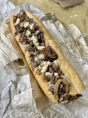 The Philadelphia Blue Cheesesteak.