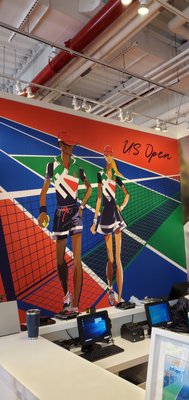 Vinyl wall wrap installation 
US Open Ralph Lauren