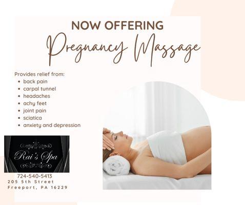 Pregnancy massage