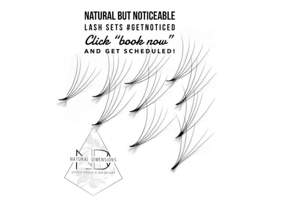 Natural but noticeable - custom silk lash sets