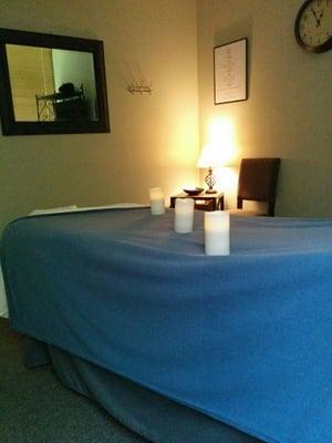 The table can be heated to help relax your tired body.