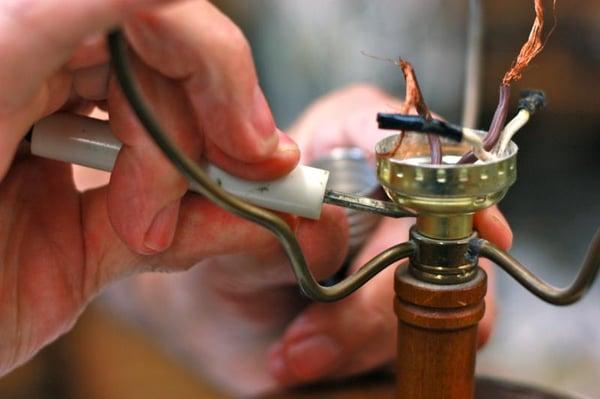 If you have a lamp in need of repair, we can rewire or repair it for you. Most repairs back to you in just a few days.