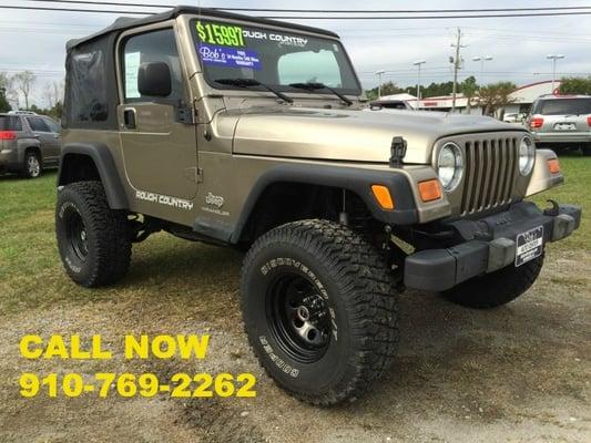 2006 Jeep Wrangler with a FREE 2 Year Warranty & 5 FREE Oil Changes.