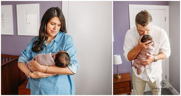 Newborn session at home.