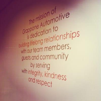 Grappone's mission statement