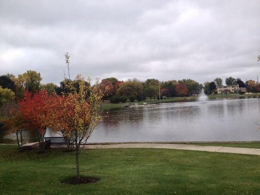 Pond for fishing. See the tiny doc across the pond in the center? Go get your glasses, I'll wait.