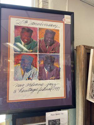 A signed picture of Fats Domino