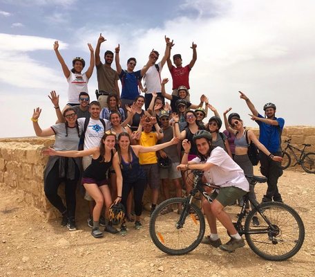 Israel Outdoors has multiple #Birthright trip types to choose from - pictured here is a snapshot from our popular 'Israel by Bike' trip!