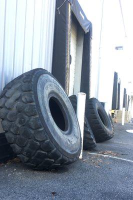 Big tires ready for flipping