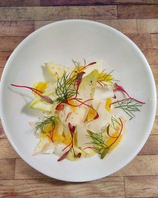 The new shaved fennel salad