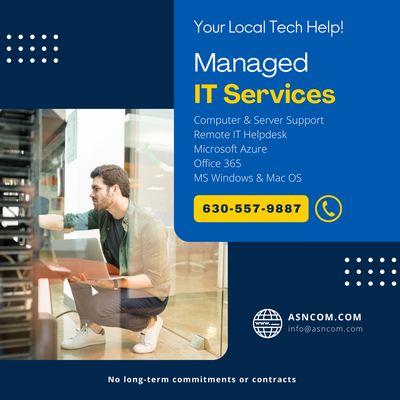 Your Local Tech Help! 
 
 Managed IT Services & Support - Servers - IT Helpdesk - Microsoft Azure & 365 - Cloud - VoIP - Cybersecurity.