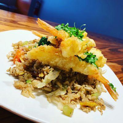 Shrimp Tempura-Fried Rice