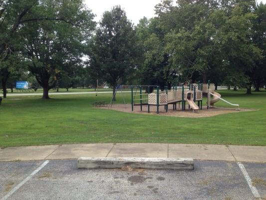 Playground and swings