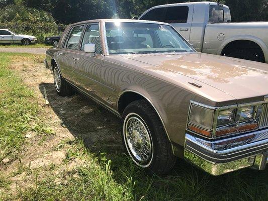 Painted this little beauty, a 1978 Cadillac Seville.