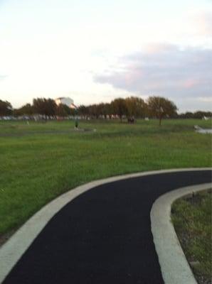 Jogging trail, facing the college