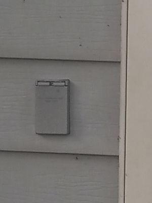 Install GFCI outlet with weather cover