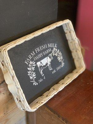 Lots of farmhouse decor to choose from