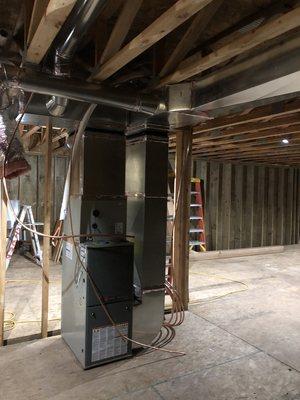 New duct installation