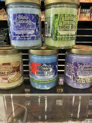 Smoke odor exterminator candle