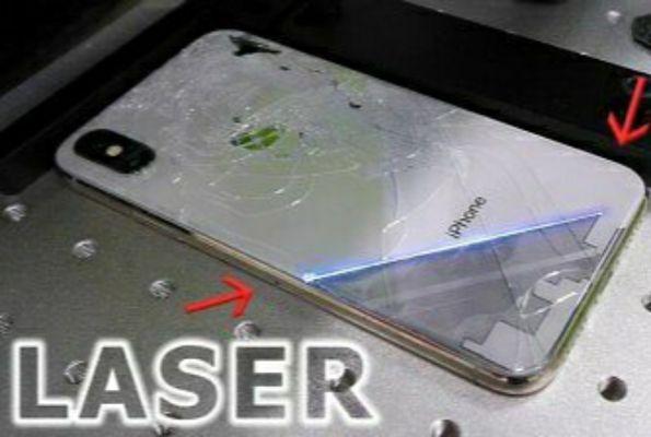 Laser back glass removal