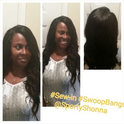 Best sew-in ever! Very gentle not tight at all!  www.styleseat.com/sportyshonna