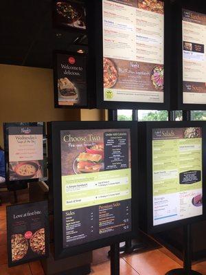 New menu boards