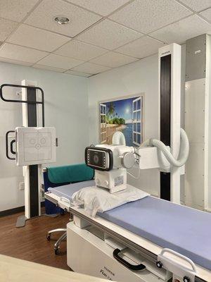 NEW AND IMPROVED X-RAY ROOM .