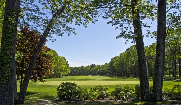 View of the 18th hole at Foxborough Country Club