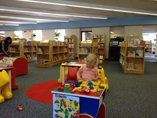 The kids section is wonderful--lots of toys and games.  Oh, and books.