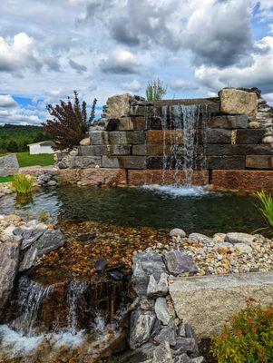 Water feature of the mini golf