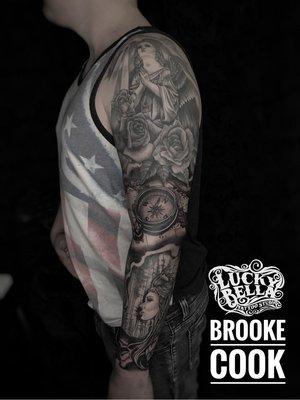 Black and gray sleeve by Brooke Cook