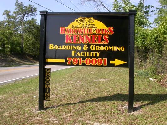 Our sign near Old Barnwell Rd.