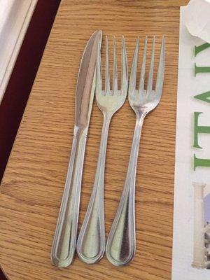 Big forks! But perfect for the food here.