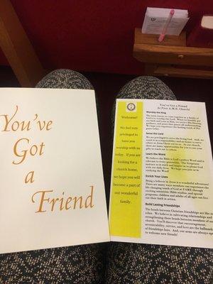 The welcome packet has a lot of info about this church and the AME system. It's is quite helpful!