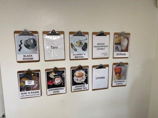 Flavor wall