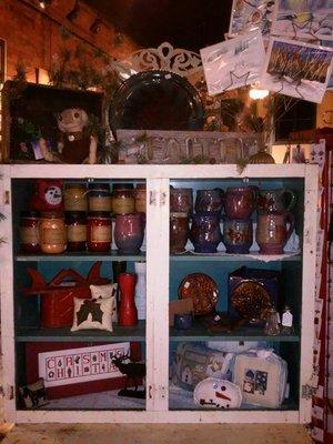 Beautiful pottery, soy blend candles, hand stitched pillows and more can be found at The Planted Tree.