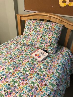 A mother's bed in Cynthia Day Family Center for Pregnant and Parenting Women at Keystone Hall.