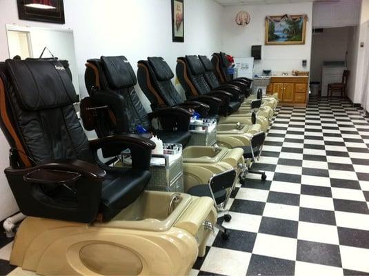 All new pedicure chairs!