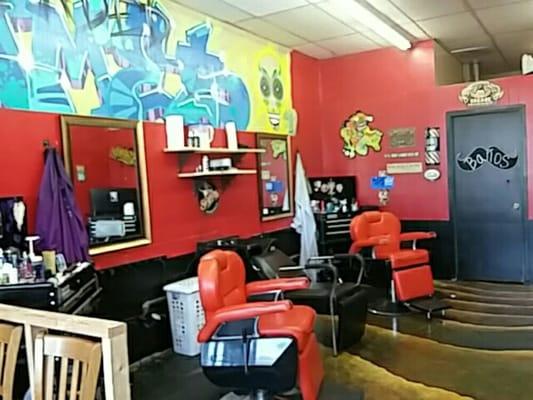 Redid the Barber Shop,  fresh paint & will be adding 2 more barbers.